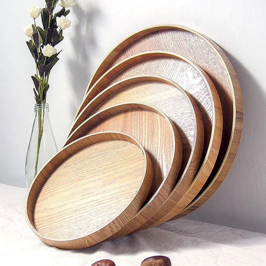 Assiette en Bois Réutilisable