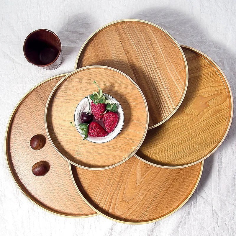 Assiette en Bois Réutilisable