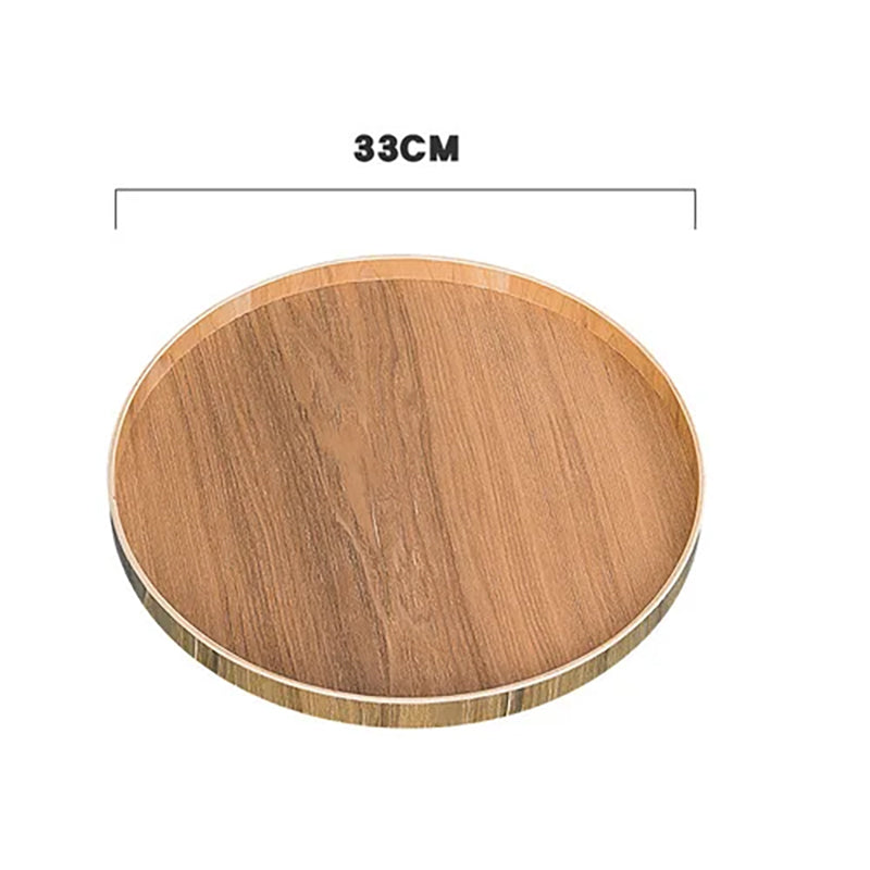 Assiette en Bois Réutilisable