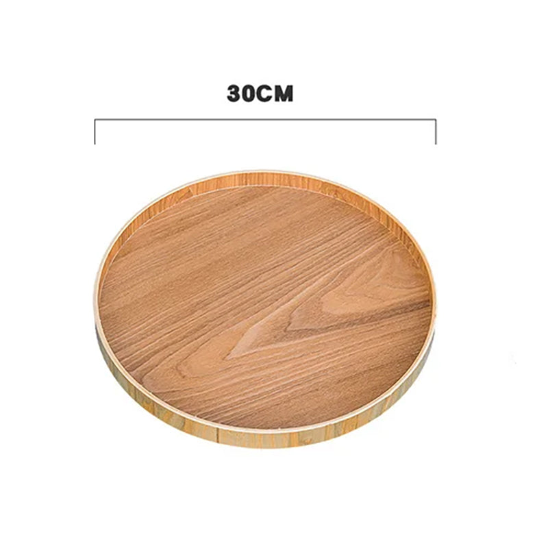 Assiette en Bois Réutilisable