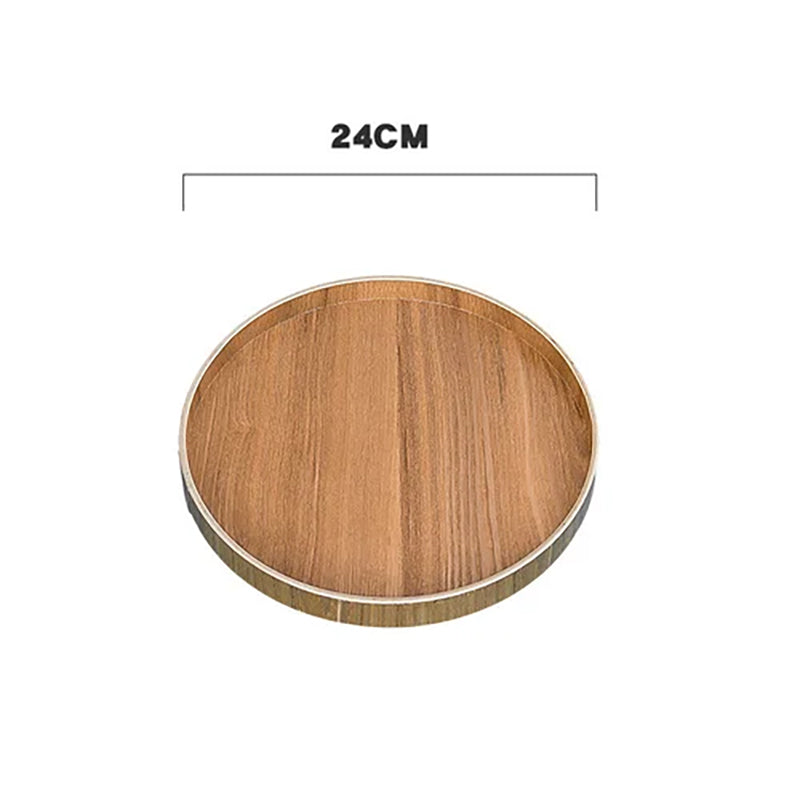 Assiette en Bois Réutilisable