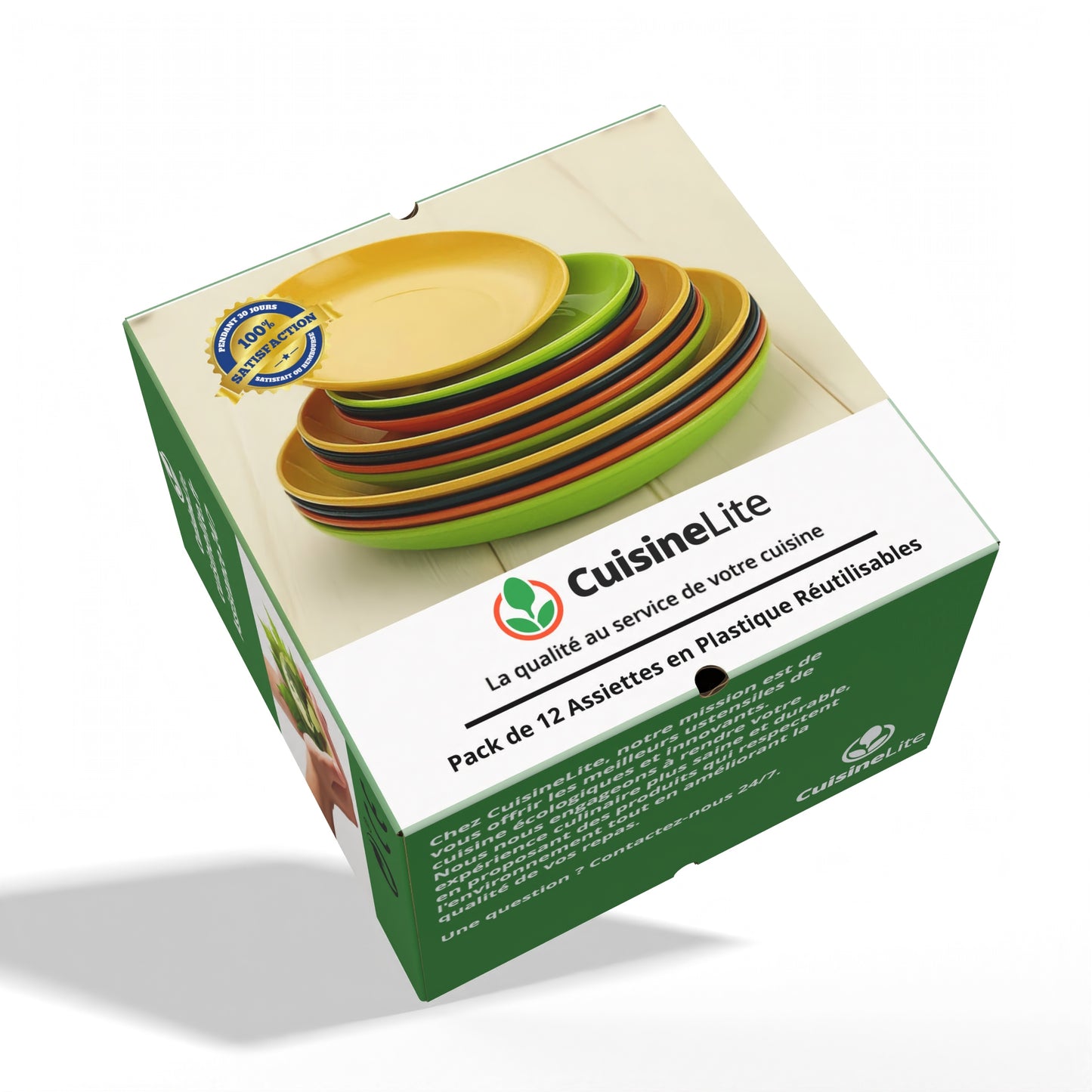 Assiette Plastique Réutilisable