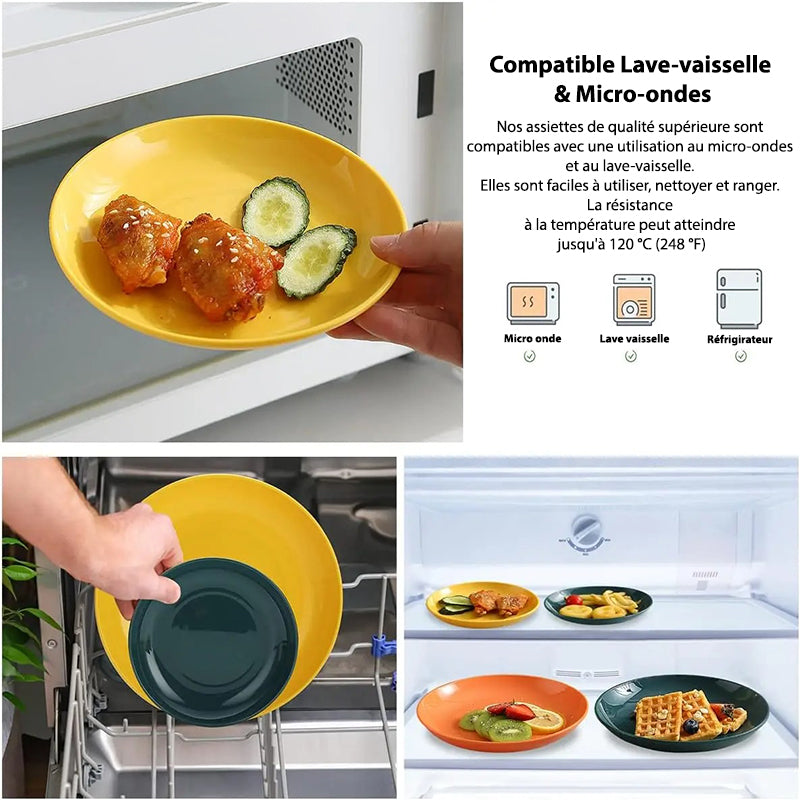 Assiette Plastique Réutilisable