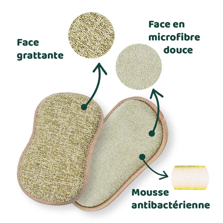 ÉcoSpongex™ <br> Éponge Vaisselle Réutilisable - Nettoyez Facilement et Écologiquement